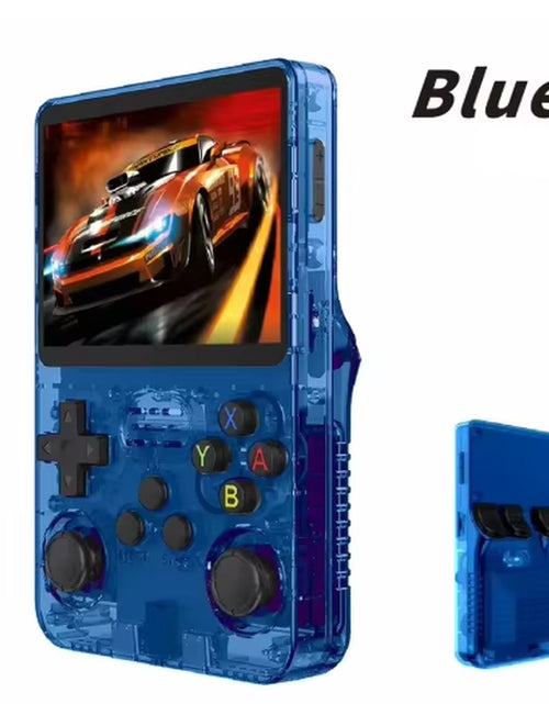 Load image into Gallery viewer, R36S Retro Video Handheld Game Console Linux System 3.5 in IPS Screen 3000Mah Battery 64G/128G TF Card Preinstalled Games
