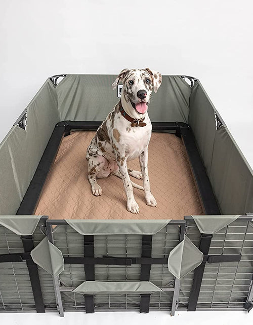 Load image into Gallery viewer, Washable Pee Pads for Dogs - Waterproof Training Pads for Dogs, Reusable &amp; Sanitary, Rounded Corners, Laminated, Lightweight, Durable, Pet Essentials for Training and Whelping, 47" X 47"
