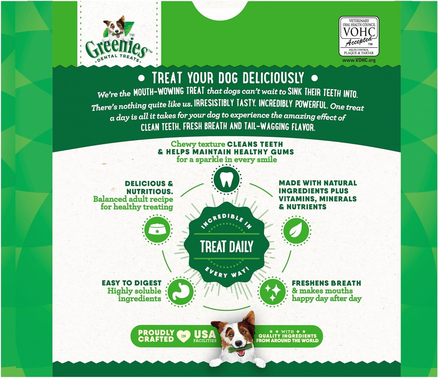 Original Large Dog Natural Dental Treats (50 -100 Lb. Dogs)