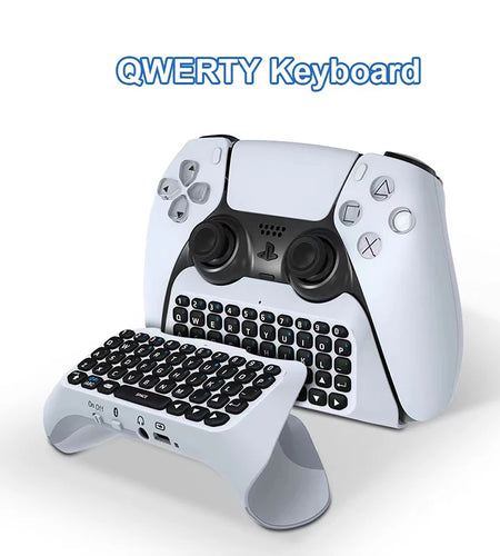 Wireless Keyboard for PS5 Controller Handle Bluetooth External Keyboard for Playstation5 Chatpad Bluetooth Keyboard