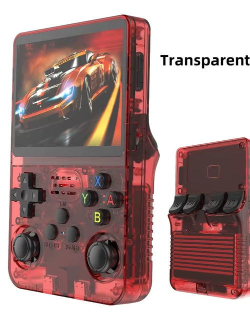 Load image into Gallery viewer, R36S Retro Video Handheld Game Console Linux System 3.5 in IPS Screen 3000Mah Battery 64G/128G TF Card Preinstalled Games
