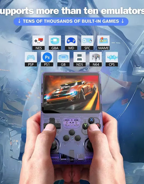 Load image into Gallery viewer, R36S Handheld Game Console 3.5 Inch IPS Screen 64G Linux Portable Video Games Player Open Source System Arcade Retro Games
