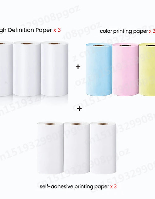 Load image into Gallery viewer, Portable Mini Printer Thermal Label Printer Sticker Inkless HD Pocket Printers for Phone Bluetooth Miniprint Printing Photo
