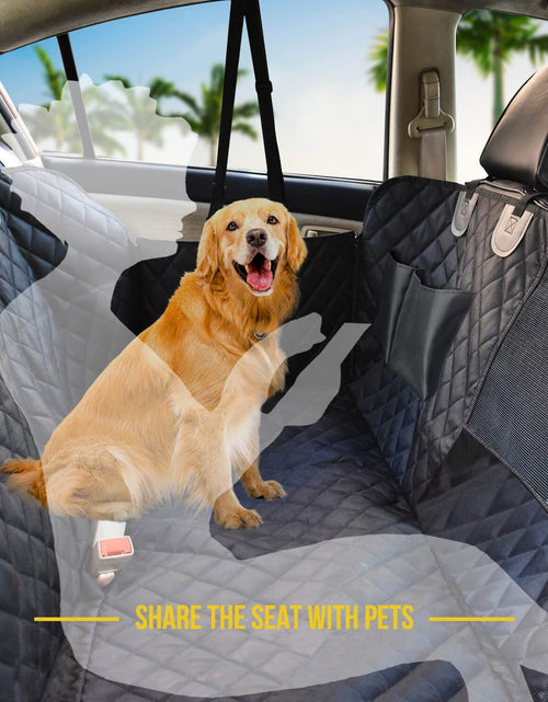 Load image into Gallery viewer, Dog Car Seat Cover for Back Seat, 100% Waterproof Back Seat Pet Cover for Dogs with Mesh Window, Scratch Prevent Antinslip Dog Hammock for Car
