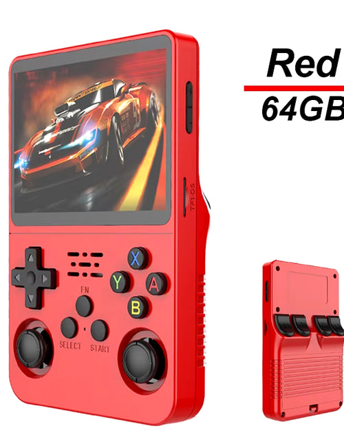 Load image into Gallery viewer, R36S Handheld Game Console 3.5 Inch IPS Screen 64G Linux Portable Video Games Player Open Source System Arcade Retro Games
