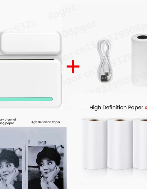 Load image into Gallery viewer, Portable Mini Printer Thermal Label Printer Sticker Inkless HD Pocket Printers for Phone Bluetooth Miniprint Printing Photo
