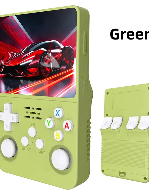 Load image into Gallery viewer, R36S Retro Video Handheld Game Console Linux System 3.5 in IPS Screen 3000Mah Battery 64G/128G TF Card Preinstalled Games
