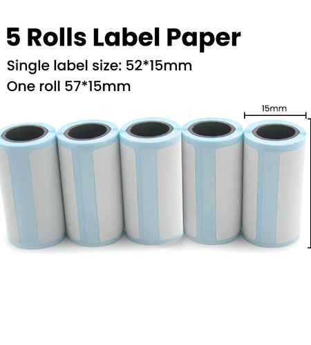 Portable Mini Printer Thermal Label Printer Sticker Inkless HD Pocket Printers for Phone Bluetooth Miniprint Printing Photo