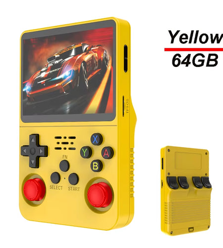R36S Handheld Game Console 3.5 Inch IPS Screen 64G Linux Portable Video Games Player Open Source System Arcade Retro Games
