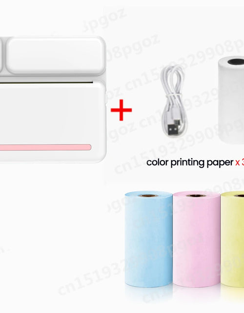 Load image into Gallery viewer, Portable Mini Printer Thermal Label Printer Sticker Inkless HD Pocket Printers for Phone Bluetooth Miniprint Printing Photo
