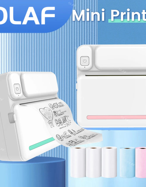 Load image into Gallery viewer, Portable Mini Printer Thermal Label Printer Sticker Inkless HD Pocket Printers for Phone Bluetooth Miniprint Printing Photo
