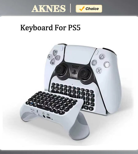 Wireless Keyboard for PS5 Controller Handle Bluetooth External Keyboard for Playstation5 Chatpad Bluetooth Keyboard