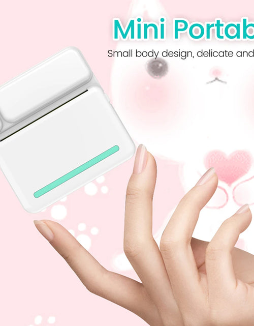 Load image into Gallery viewer, Portable Mini Printer Thermal Label Printer Sticker Inkless HD Pocket Printers for Phone Bluetooth Miniprint Printing Photo
