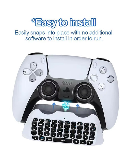Load image into Gallery viewer, Wireless Keyboard for PS5 Controller Handle Bluetooth External Keyboard for Playstation5 Chatpad Bluetooth Keyboard
