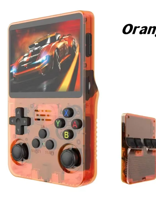 Load image into Gallery viewer, R36S Retro Video Handheld Game Console Linux System 3.5 in IPS Screen 3000Mah Battery 64G/128G TF Card Preinstalled Games
